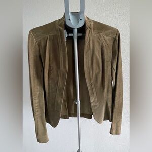 Women’s Olive Suede Jacket